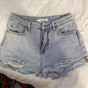 PacSun denim mom shorts